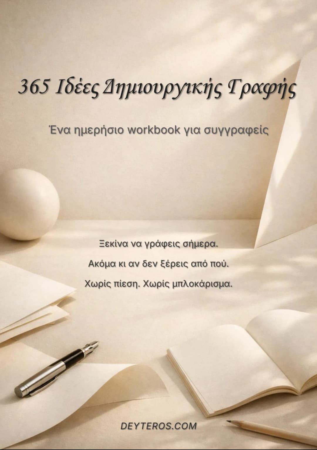 Εξώφυλλο: 365 Ιδέες Δημιουργικής Γραφής