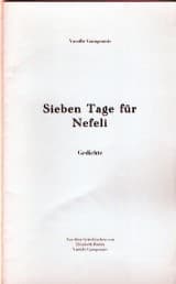 Εξώφυλλο: Εφτά ημέρες για τη Νεφέλη